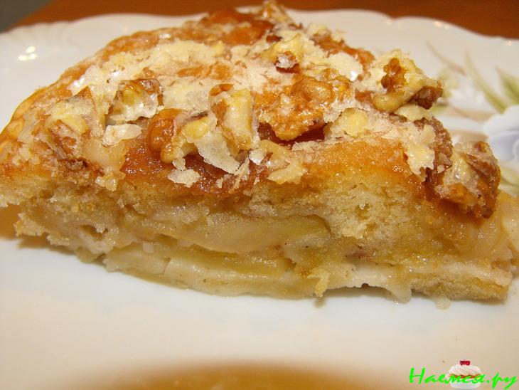 "Мокрый" яблочный пирог