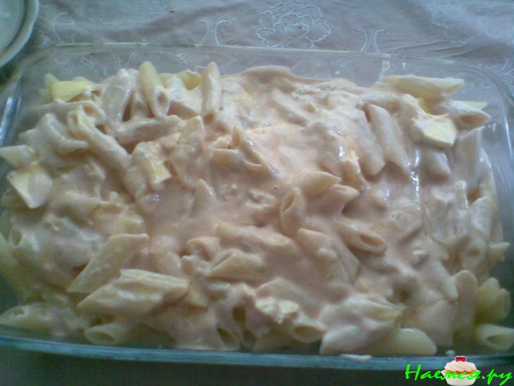 Мясная запеканка с макаронами