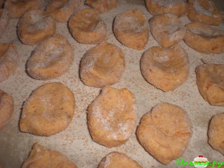 Ленивые вареники из сладкого картофеля