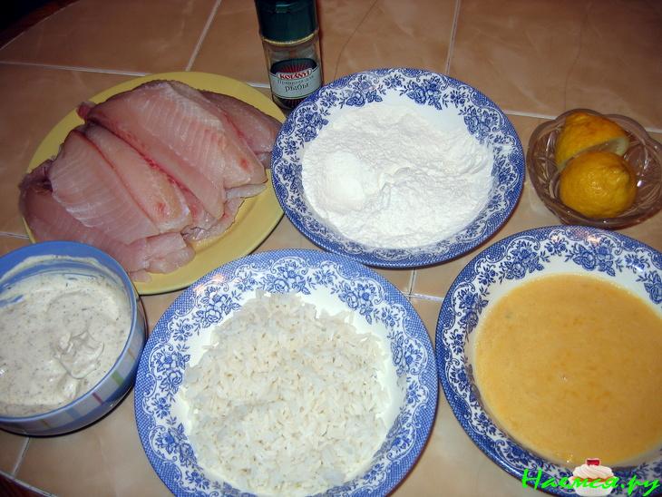 Рыба в корочке из риса