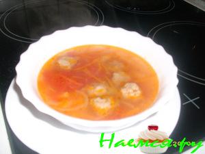 Овощной суп с фрикадельками