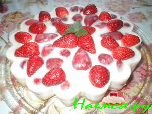 Торт 'Клубника в сливках'