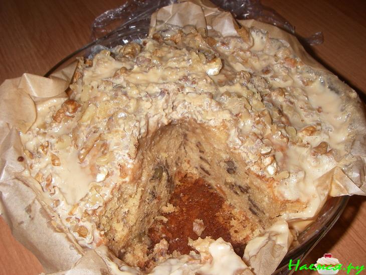 Пирог со сгущенным молоком