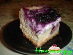 Пирог с творогом и джемом