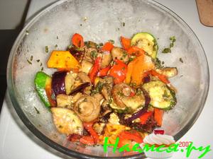 Овощи на гриле с бальзамическим уксусом