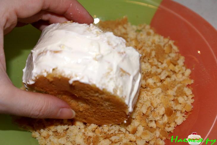 Пирожные со сливочно-творожным кремом Пирожные со сливочно-творожным кремом