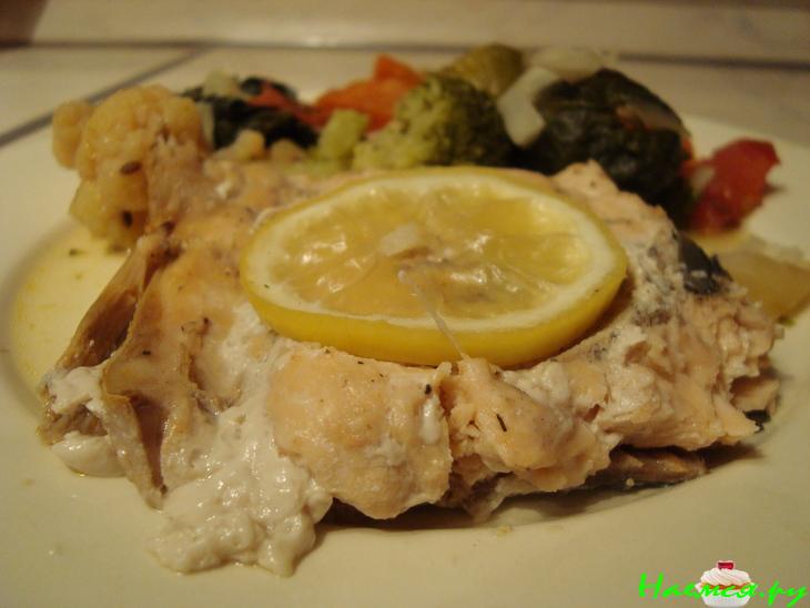 Филе горбуши на пару Филе горбуши на пару