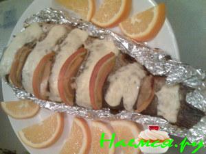 Апельсиновая рыбка запечённая Апельсиновая рыбка запечённая
