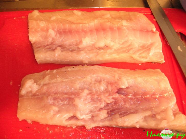 Рыбное филе фаршированное Рыбное филе фаршированное