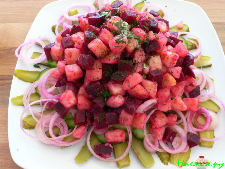 Салат со свеклой, но не винегрет Салат со свеклой, но не винегрет