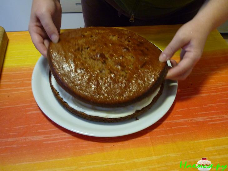 Торт "Пражский" со сметанным кремом Торт "Пражский" со сметанным кремом