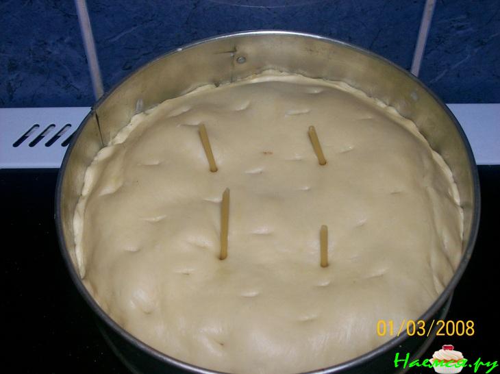 Пироги из бездрожжевого сдобного теста (с мясом и с яблоками)