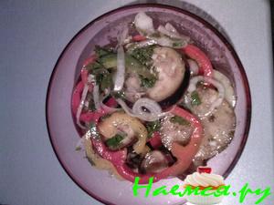 Баклажаны маринованные с болгарским перцем