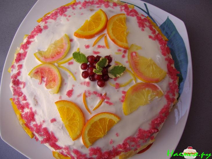 Торт "Апельсиновая нежность"