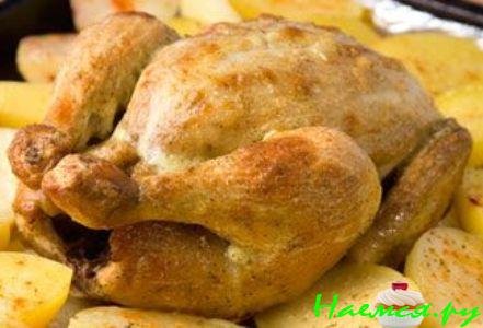 Курица с лимоном и картофелем Курица с лимоном и картофелем