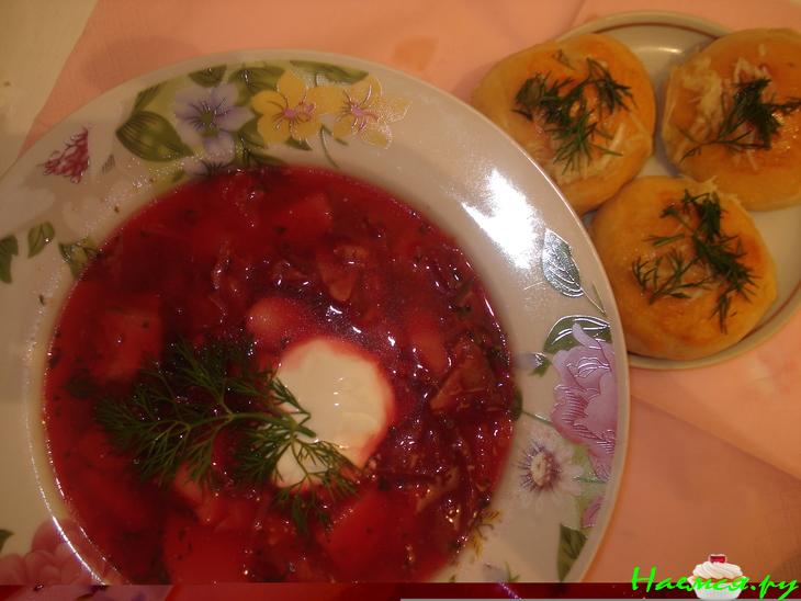 Ещё раз борщ "Вкуснятина" с пампушками и маленькими хитростями Ещё раз борщ "Вкуснятина" с пампушками и маленькими хитростями