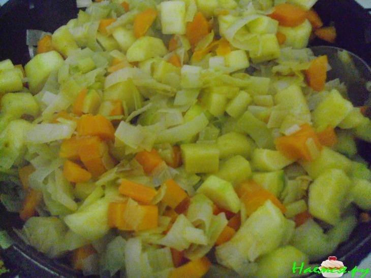 Пирог 'Весенний' с кабачками и сыром Пирог 'Весенний' с кабачками и сыром