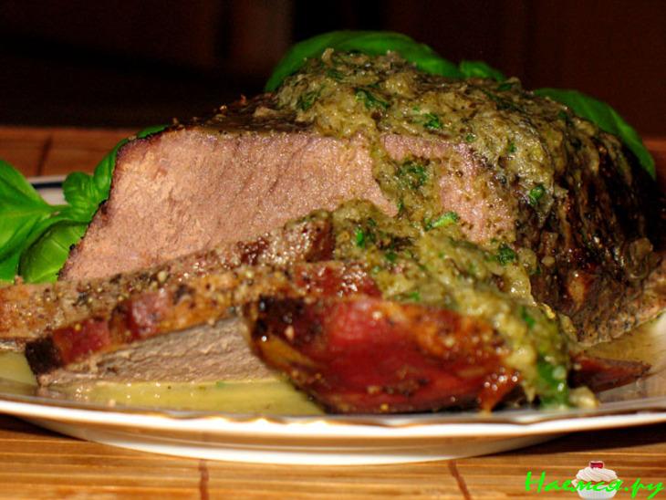 Жаркое из говядины с мятой и каперсами Жаркое из говядины с мятой и каперсами