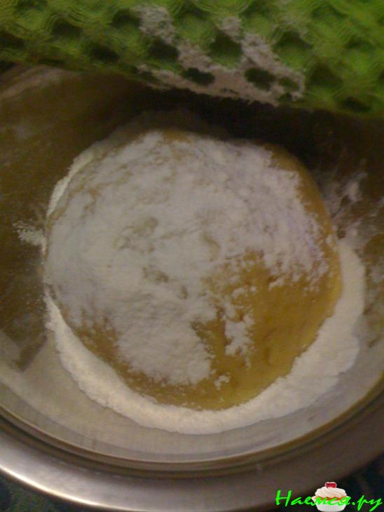 Песочный пирог с творожно-апельсновый начинкой