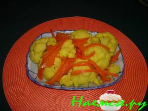 Закуска из цветной капусты в маринаде Закуска из цветной капусты в маринаде