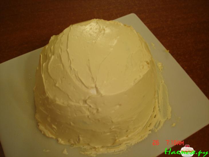 Торт "Горшочек с фиалками"