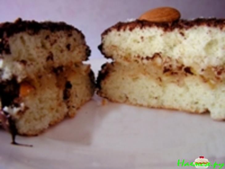 Бисквитные пирожные с грушами и с миндалем Бисквитные пирожные с грушами и с миндалем