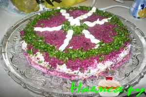 Винегрет с курицей