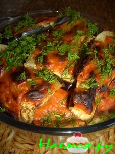 Закуска из баклажан в томате Закуска из баклажан в томате