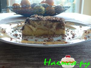 Торт банановый с пудингом