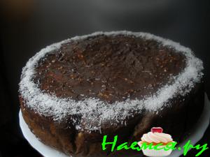 Двухслойный шоколадно-творожный торт