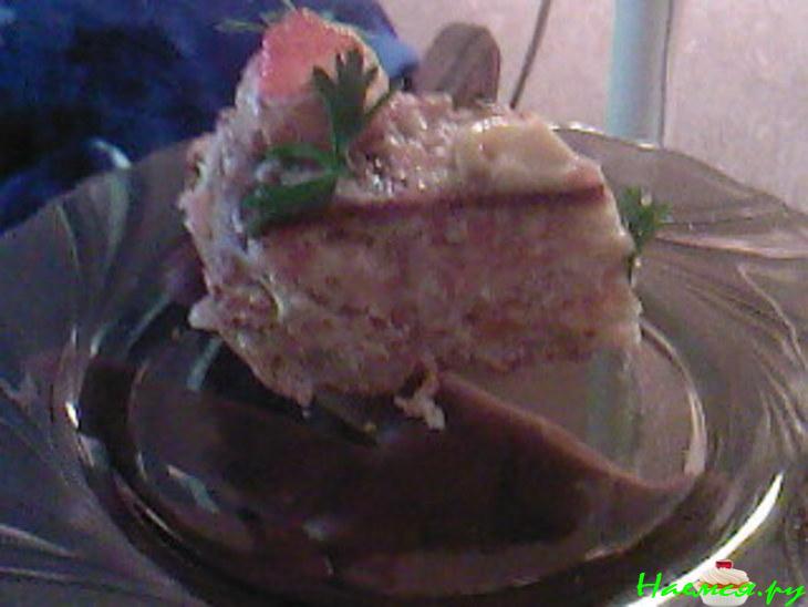 Закусочный тортик "Лососинка"