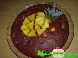 Ананасово-марципановый пирожок