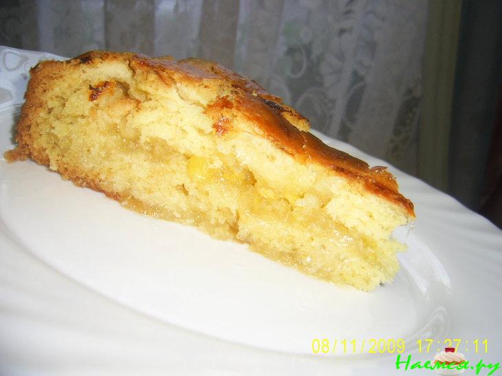 Песочный пирог с лимонной начинкой 