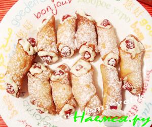 Маленькие пироженки - канноли