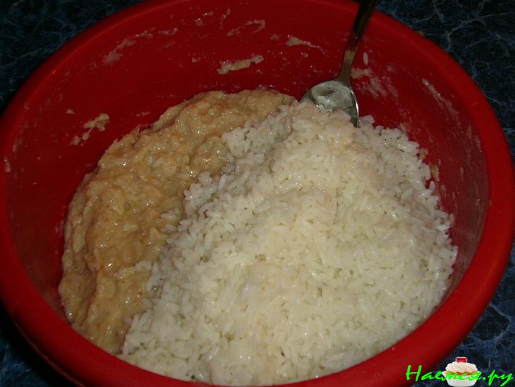 Котлеты из куриных грудок и риса (мой вариант)