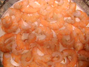 Салат "Весна с креветками"