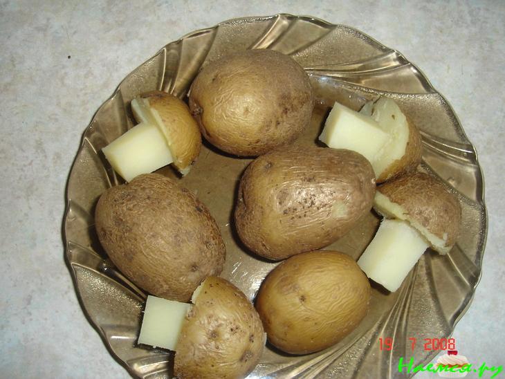 Маслята из картофеля
