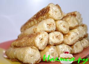 Заварные блинчики на кефире