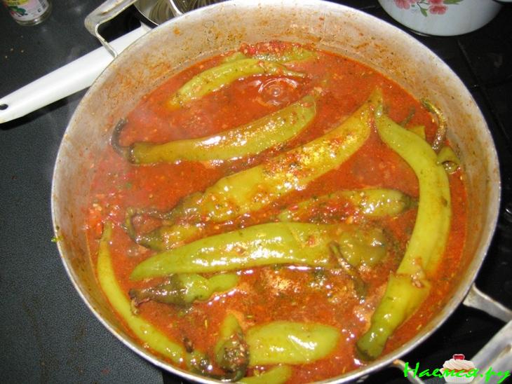 Готовимся к зиме. Горький перец в томате 