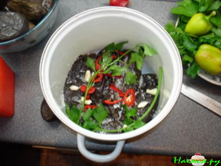 Соленые баклажаны (квашеные)