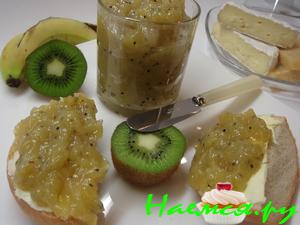 Джем из киви с бананом за 10 минут