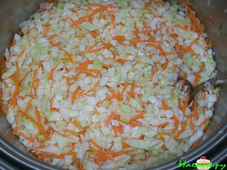 Капуста маринованная и вариант винегрета из неё