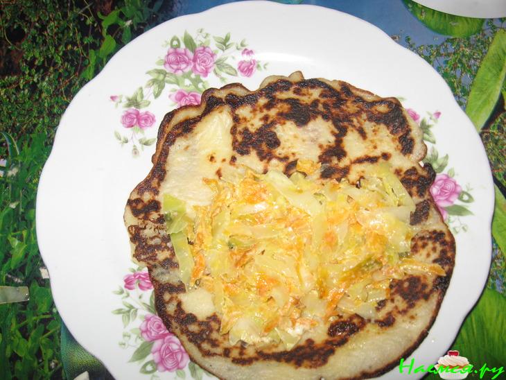 Блинчики картофельные с капустно-морковной начинкой&nbsp; 