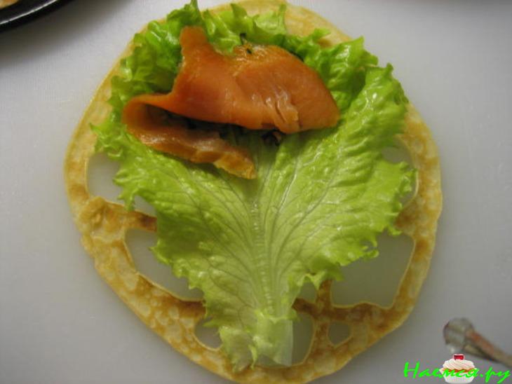 Блинная закуска "Сеточка" Блинная закуска "Сеточка"