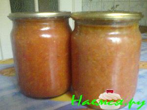 Аджика чесночная с антоновкой