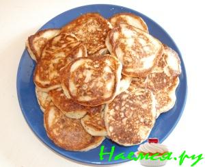 Оладьи с изюмом