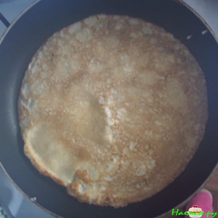 Блинчики с курицей и овощами