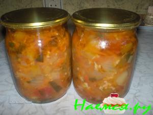 Икра грибная с овощами