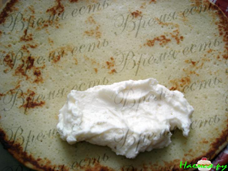 Блинчики на молоке с творогом Блинчики на молоке с творогом