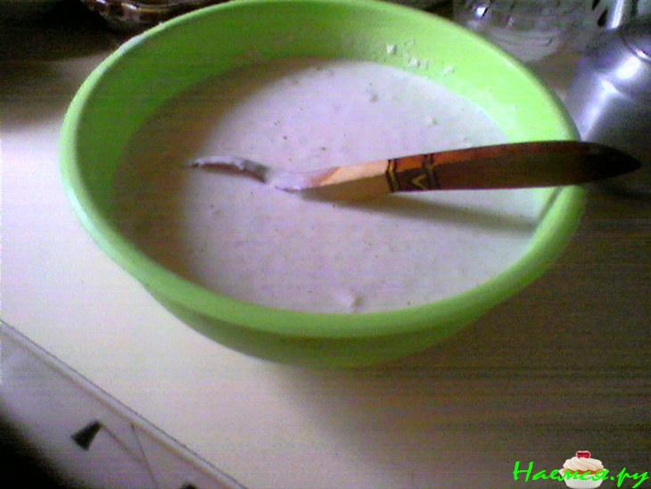 Блины с овсяными хлопьями и сметанным кремом